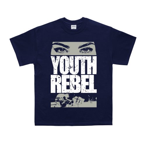 Boxy T-shirt Youth Rebel Navy Blue