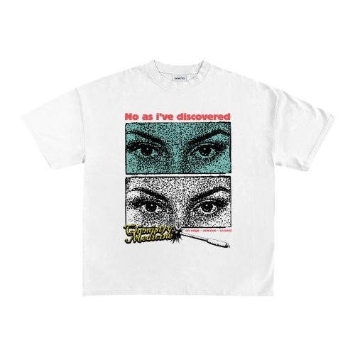 T-Shirt Crop Boxy Winkers White