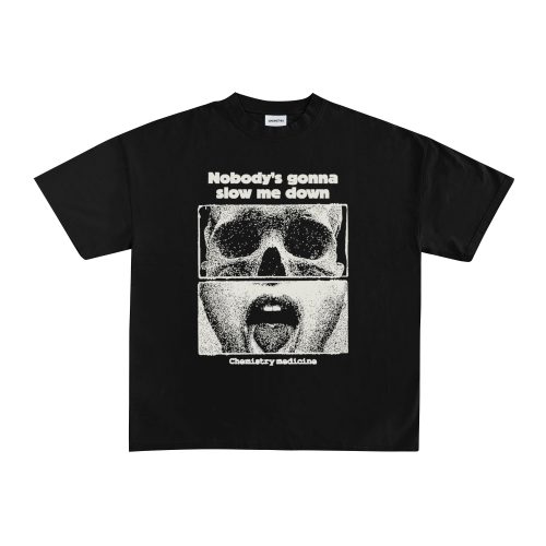 T-Shirt Crop Boxy Nobody Black